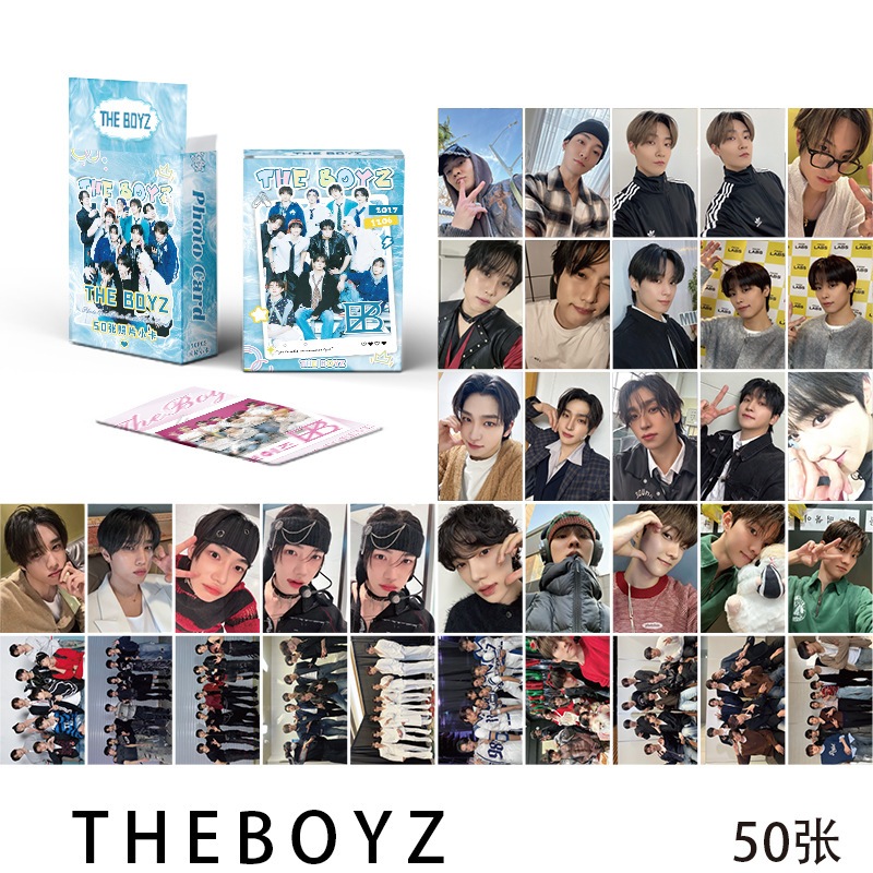 Linxx 50 Chiếc Thẻ Laser Ba Chiều BOYZ Kpop Photocards Dòng Bưu Thiếp