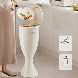 Baosity 69cm Loại ép Thùng rác có bánh xe và nắp thùng rác cho phòng ngủ văn phòng tại nhà
