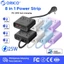 ORICO Dải nguồn 8 trong 1 US GaN PD25W Sạc nhanh | 4 US Ổ Cắm AC + 2USB-A 22.5W + 2USB-C 25W Dây Nối Dài Máy Tính Để Bàn Mini 5FT Cắm Phẳng Bảo Vệ Chống Sét