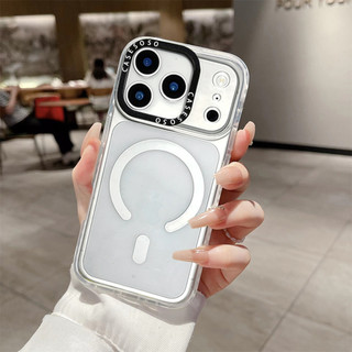 Ốp Màu Sạc Từ Tính Không Dây Tương Thích Cho IPhone 17 Pro Max Vỏ Màu Trơn 17 Pro Silicone Mềm Trong Suốt Cản 17Air Vỏ Chống Sốc