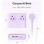 ORICO Dải nguồn 8 trong 1 US GaN PD25W Sạc nhanh | 4 US Ổ Cắm AC + 2USB-A 22.5W + 2USB-C 25W Dây Nối Dài Máy Tính Để Bàn Mini 5FT Cắm Phẳng Bảo Vệ Chống Sét