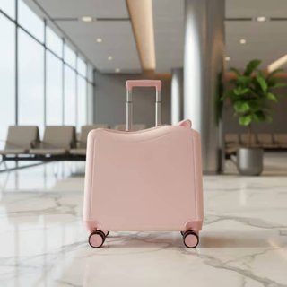 Bánh xe xoay Vali ngồi có thể điều chỉnh Tay cầm có thể điều chỉnh Khóa kết hợp hành lý có thể lái cho trẻ mới biết đi, kỳ ngh