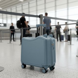 Bánh xe xoay Vali ngồi có thể điều chỉnh Tay cầm có thể điều chỉnh Khóa kết hợp hành lý có thể lái cho trẻ mới biết đi, kỳ ngh