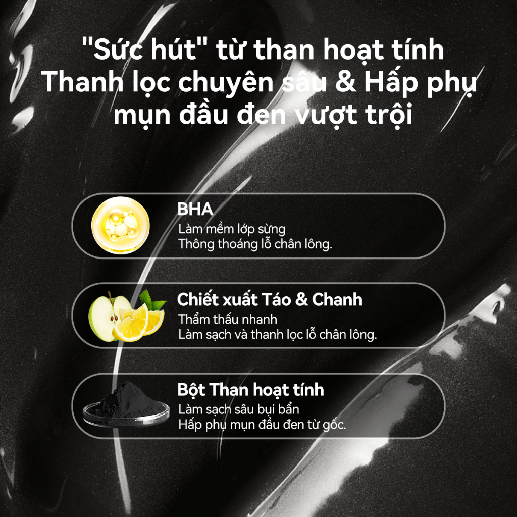 LANBENAMặt Nạ Lột Mụn Đầu Đen Than Tre (30g) - Sạch Mụn Cám Mụn Đầu Đen Bã Nhờn, Kiềm Dầu Thu Nhỏ Lỗ Chân Lông, Mịn Da Làm Dịu Da  Skincare