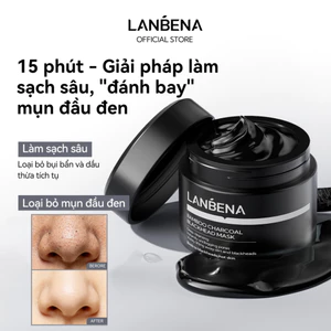 LANBENAMặt Nạ Lột Mụn Đầu Đen Than Tre (30g) - Sạch Mụn Cám Mụn Đầu Đen Bã Nhờn, Kiềm Dầu Thu Nhỏ Lỗ Chân Lông, Mịn Da Làm Dịu Da Skincare