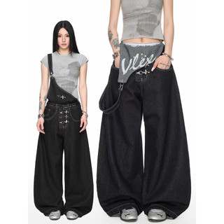 CGF Quần yếm denim nam phong cách cao cấp và trung tính High Street