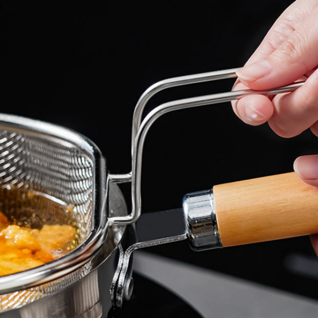 Giỏ Chiên Bát Rửa Đa Năng Lẩu Lưới Rây Lọc Bộ Đồ Ăn Giỏ Thoát Nước Để Nấu Ăn Nhà Bếp Mì Pasta Chiên