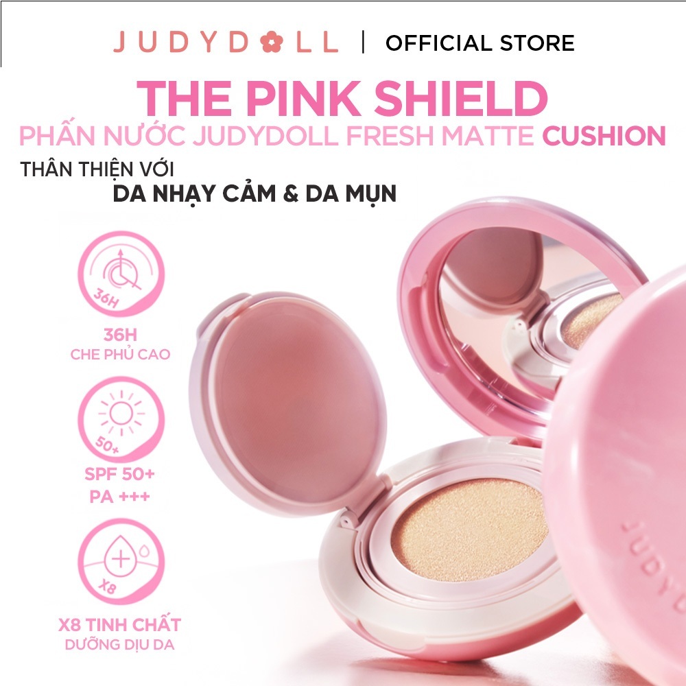 [Tổng Hợp] Phấn Nước Cushion JUDYDOLL Tổng Hợp Dành Cho Mọi Loại Da 12.5g/14g