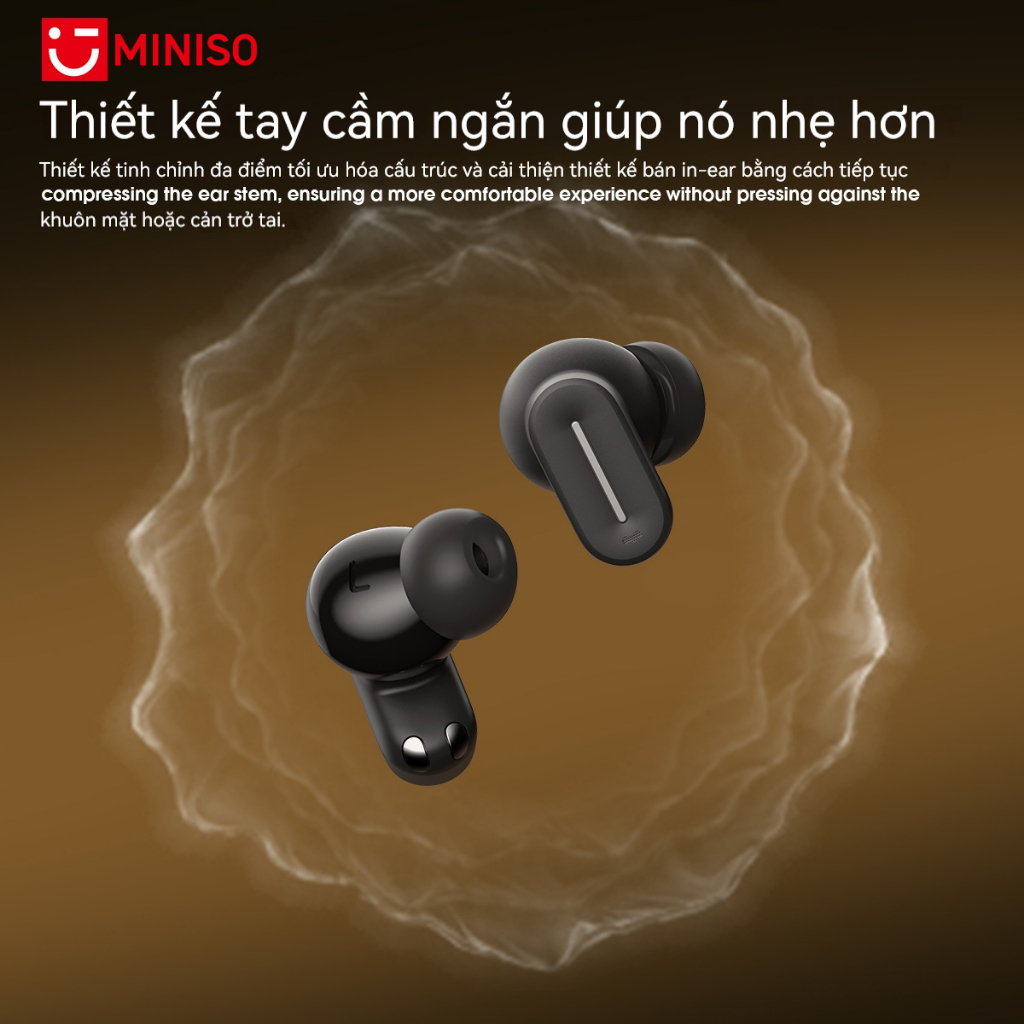 MINISO MS132 Tai Nghe Phiên Dịch Al Tai nghe không dây nhét tai Bluetooth 6.0 nghe Bluetooth chống ồn Màn hình LED đa năng Chất lượng âm thanh Hi-Fi Tương thích với iOS / Android / PC | BigBuy360 - bigbuy360.vn