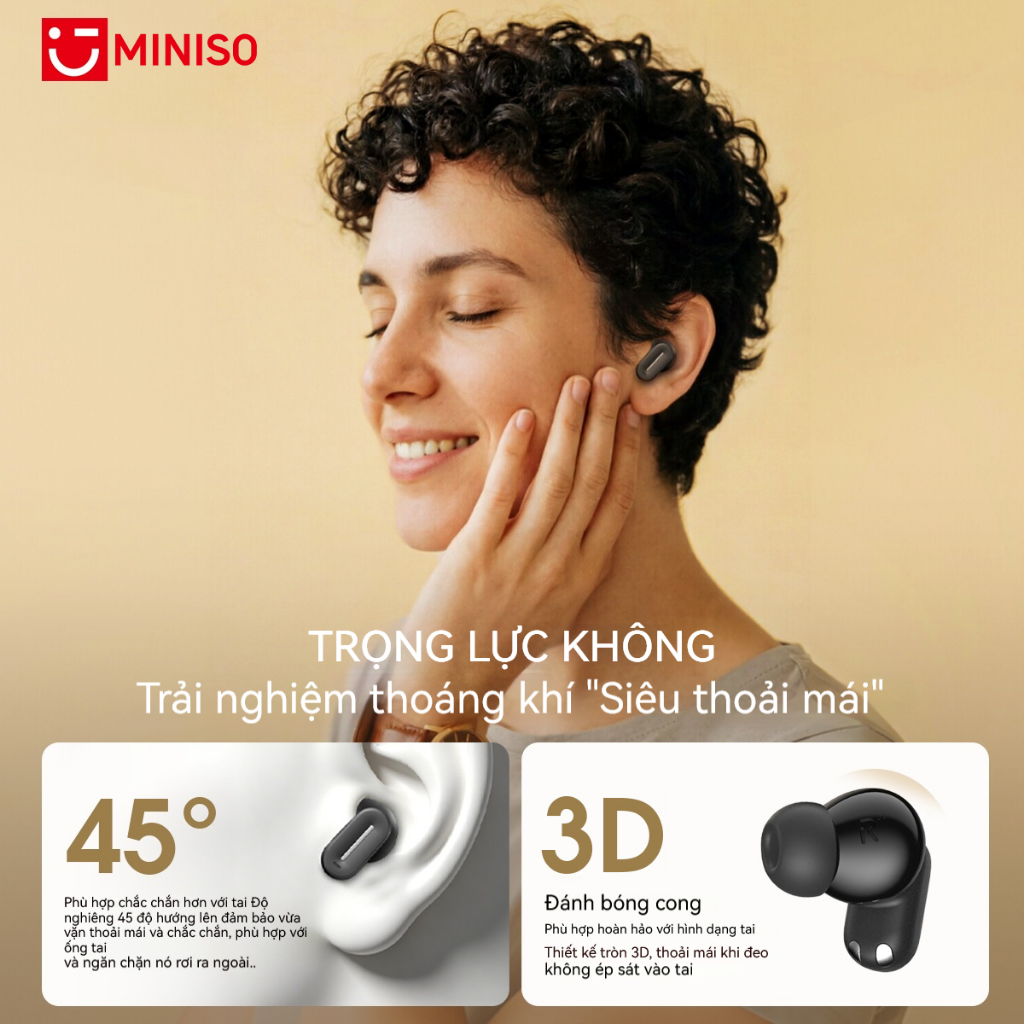 MINISO MS132 Tai Nghe Phiên Dịch Al Tai nghe không dây nhét tai Bluetooth 6.0 nghe Bluetooth chống ồn Màn hình LED đa năng Chất lượng âm thanh Hi-Fi Tương thích với iOS / Android / PC | BigBuy360 - bigbuy360.vn