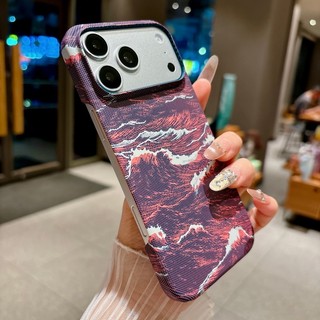Ốp điện thoại từ tính họa tiết Kevlar siêu mỏng phù hợp cho iPhone 13 14 15 16 17 Pro Max mờ chống rơi bìa cứng