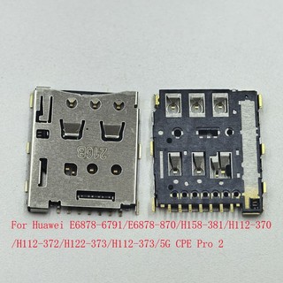5-30 Chiếc Giá Đỡ Thẻ Sim Đầu Đọc Đầu Nối Cắm Cho Huawei Router Wifi E6878-68791 H158-381 370 H112-372 H122-373 5G CPE Pro 2 Khe Cắm Khay 870 H112-373 Ổ Cắm Liên Lạc Jack