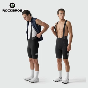 ROCKBROS Đi Xe Đạp Yếm Quần Short Nam Mũi Tên Đôi Mùa Hè Chuyên Nghiệp Xe Đạp Đường Bộ Quần Áo Đi Xe Đạp