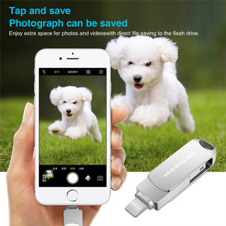 Ổ đĩa flash 2 trong 1 đa năng USB Tương thích với iPhone, iPad, iOS và PC / OTG Memory Stick, Giải pháp lưu trữ USB cho Mac, Ổ đĩa flash di động Thiết bị lưu trữ kim loại tốc độ cao 1TB