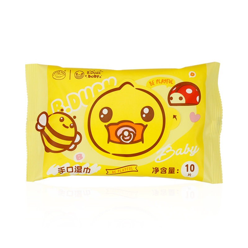Kekebebe B.Duck Baby Khăn ướt Mamamy cao cấp 10 tờ không chứa Paraben, mềm mại cho da