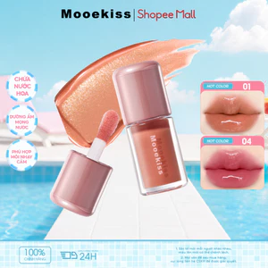 Son Tint Mooekiss Water Gloss, Căng Bóng Môi, Hiệu Ứng Gương, Lâu Trôi, Nhiều Màu Trend