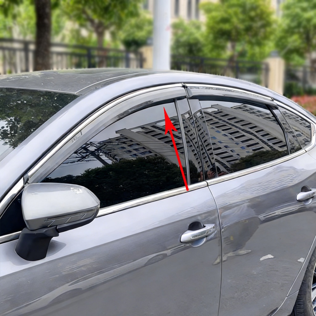 Cho BYD Seal 5 DM-i 2022 2023 2024 2025 Tấm Che Cửa Sổ Mưa Chống Nắng Kính Chắn Gió Tấm Che Mưa Deflector Weathershield Đúc Viền Điều Chỉnh Phụ Kiện