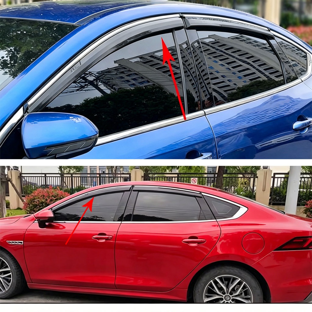 Cho BYD Seal 5 DM-i 2022 2023 2024 2025 Tấm Che Cửa Sổ Mưa Chống Nắng Kính Chắn Gió Tấm Che Mưa Deflector Weathershield Đúc Viền Điều Chỉnh Phụ Kiện
