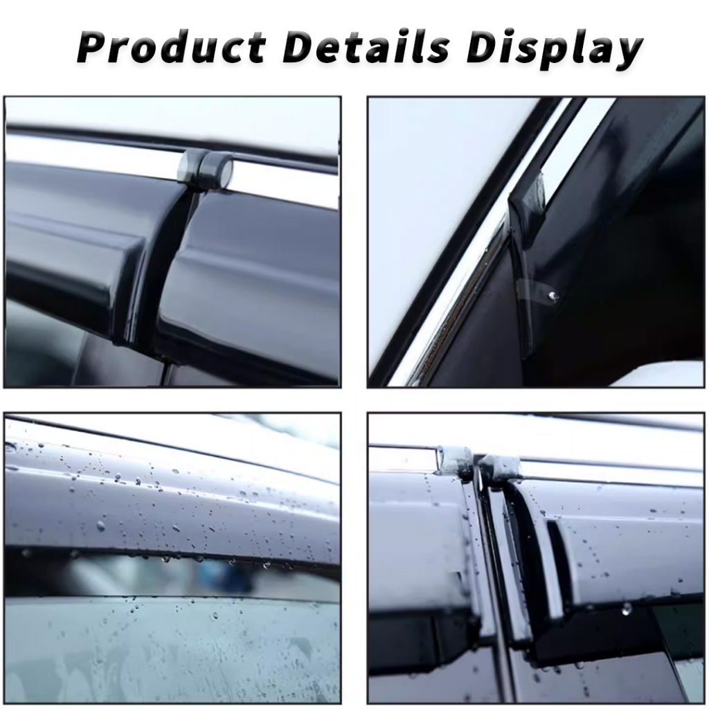 Phụ kiện viền che cửa sổ cho BYD Sealion 6/Seal/U/Song Plus EV/DM-i 2021–2026: tấm che mưa, chắn gió, thời tiết