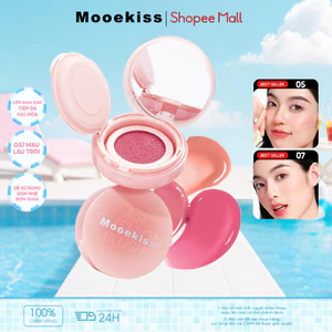 Má Hồng Mooekiss Cushion, Hiệu Ứng Glow Tự Nhiên, Dưỡng Ẩm, Lâu Trôi, Mịn Nhẹ