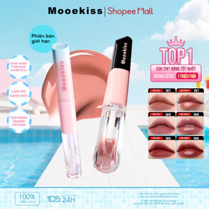 Son Mooekiss Lip Mud & Gloss, Lì Mịn & Căng Bóng, Dưỡng Ẩm, Lâu Trôi, Tôn Da