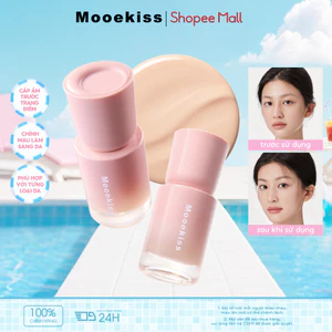 Kem Nền Mooekiss, Mịn Lì, Lâu Trôi, Dưỡng Ẩm, Che Khuyết Điểm, Không Xuống Tông