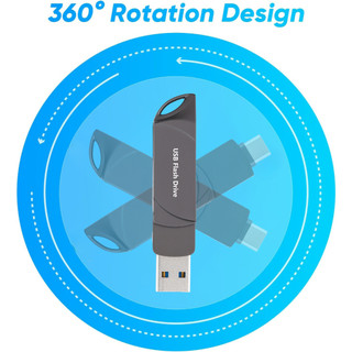 2TB Type-C USB Dual Drive Flash Ổ Đĩa Ảnh USB Lưu Trữ Ảnh Thẻ Nhớ