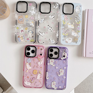 Dành Cho iPhone 17 16 15 14 13 Pro Max Dễ Thương Mèo Đảng Miếng Dán Dành Cho iPhone 17 Mềm TPU Chống Sốc