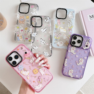 Dành Cho iPhone 17 16 15 14 13 Pro Max Dễ Thương Mèo Đảng Miếng Dán Dành Cho iPhone 17 Mềm TPU Chống Sốc