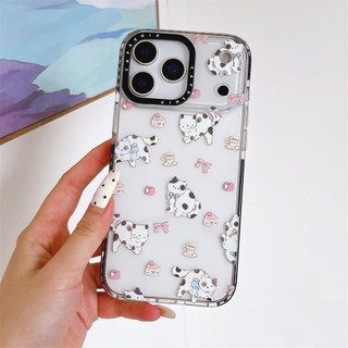 Dành Cho iPhone 17 16 15 14 13 Pro Max Dễ Thương Mèo Đảng Miếng Dán Dành Cho iPhone 17 Mềm TPU Chống Sốc