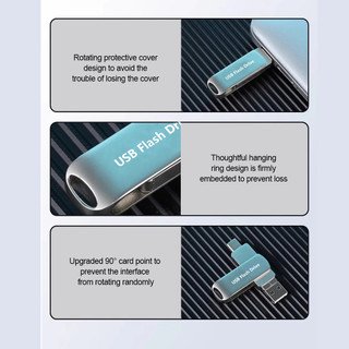 Ổ đĩa Flash IOS dung lượng lớn an toàn 4 trong 1! USB 3.0 U Disk OTG Pen Drive tốc độ cao loại c, Thích hợp cho ios / Máy tính bảng / Android / Điện thoại thông minh / PC 512GB / 1TB / 2TB