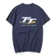 Isle of Man TT Competition Isle of Man Áo nam và nữ thi đấu 7 Hài hước mùa hè Áo thun Cotton nguyên chất Top Novel Mới