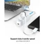 ORICO White 4 cổng USB3.0 Hub 5Gbps Tốc độ cao với cổng nguồn phụ trợ TypeC Bộ chia USB di động cho máy tính xách tay PC