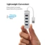 ORICO White 4 cổng USB3.0 Hub 5Gbps Tốc độ cao với cổng nguồn phụ trợ TypeC Bộ chia USB di động cho máy tính xách tay PC