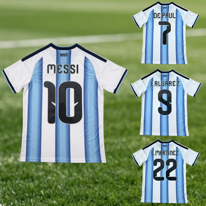Áo thun bóng đá World Cup Argentina 2026 Áo bóng đá Messi số 10