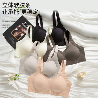 Phong Cách Mới L-6XL Kích Thước Lớn Có Thể Điều Chỉnh Áo Ngực Dành Cho Nữ Tối Giản Trơn Liền Mạch Plus Kích Thước Áo Ngực Bảo Vệ Toàn Diện Mỏng Có Đệm Lớn Áo Ngực Đẩy Không Dây