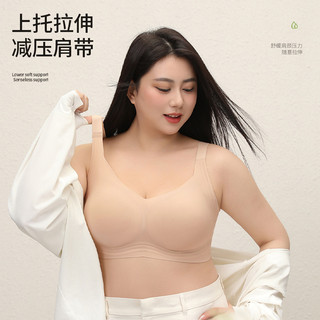 Phong Cách Mới L-6XL Kích Thước Lớn Có Thể Điều Chỉnh Áo Ngực Dành Cho Nữ Tối Giản Trơn Liền Mạch Plus Kích Thước Áo Ngực Bảo Vệ Toàn Diện Mỏng Có Đệm Lớn Áo Ngực Đẩy Không Dây