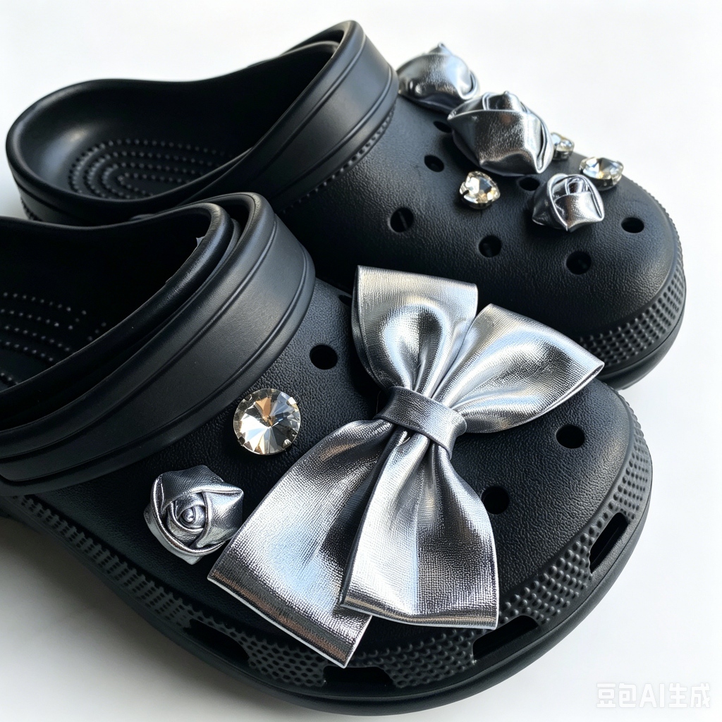 Phụ Nữ Bé Gái Tắc Sandal Giày DIY Quyến Rũ Phong Cách Dễ Thương Hoa Bạc Mặt Dây Chuyền Nút Lỗ Giày Trang Trí Bộ Phụ Kiện Quà Tặng