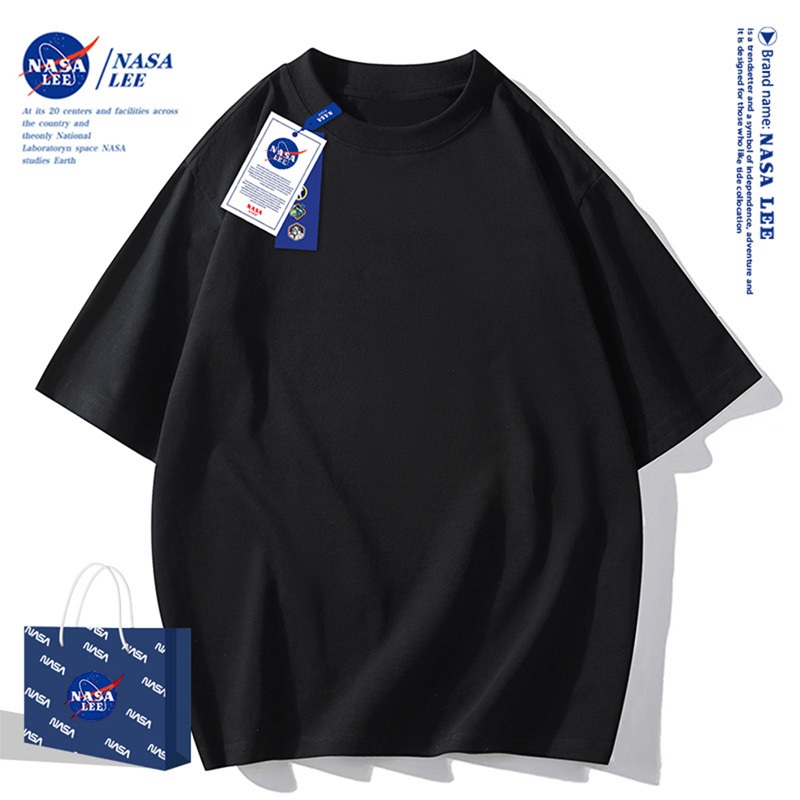 Áo NASA màu trơn Cotton 100%, mặc thoải mái, mát mẻ, kiểu dáng Unisex nhiều size