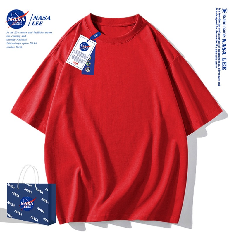 Áo NASA màu trơn Cotton 100%, mặc thoải mái, mát mẻ, kiểu dáng Unisex nhiều size