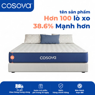 Nệm lò xo bỏ túi COSOVA Cool - Vải chống đá & Bọt Gel thoáng khí 20 / 25CM