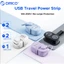 ORICO 5 TRONG 1 Dải nguồn du lịch di động US Plug | Ổ cắm 2AC + 2USB-A + 1PD20W Type-C Quấn xung quanh Dây nối dài nhỏ gọn được phê duyệt trên hành trình