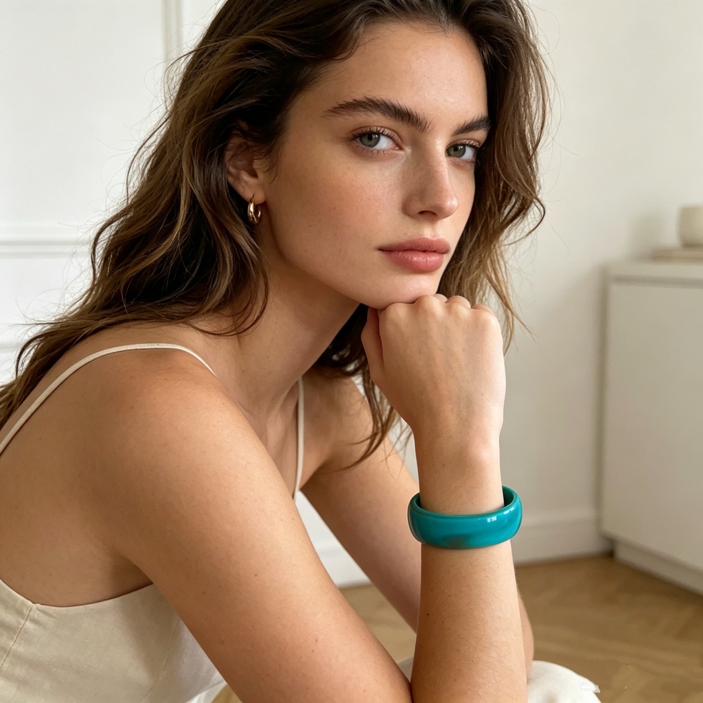 Vòng tay Acrylic Dopamine thời trang phiên bản Hàn Quốc