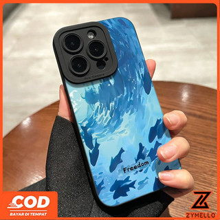 Ốp Lưng Cho Realme Note 60 Note 70 Realme C61 Realme C63 C53 C71 C75 Ốp Điện Thoại TPU Chống Sốc Cá Biển Sâu Thời Trang Graffiti