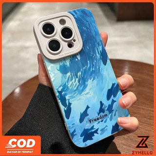 Ốp Lưng Cho Realme Note 60 Note 70 Realme C61 Realme C63 C53 C71 C75 Ốp Điện Thoại TPU Chống Sốc Cá Biển Sâu Thời Trang Graffiti