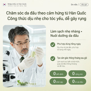 Dr.ville Tóc Dầu Gội Mọc Tóc Và Chống Ngăn Rụng Dầu Gội Gừng Thảo Mộc Kích Mọc Tóc Dầu Gội Giảm Rụng Tóc 500ml