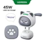 Bộ sạc nhanh UGREEN PD 45W GaN Little Cat với thiết kế khuôn mặt mèo