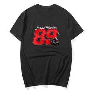 Áo Thun Jorge Martin 89 Mùa Hè Hợp Thời Trang Thoáng Mát Áo 100 Cotton Cổ Tròn Plus Size Top Tee Tay Ngắn Y2K Ngộ nghĩnh Áo
