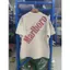 Vintage Xi măng Trắng Rửa Cotton Tee Phía Trước Túi Nhỏ Logo Lưng Lớn Slanted Đỏ In Chữ Rời Oversize Unisex Tay Ngắn Top