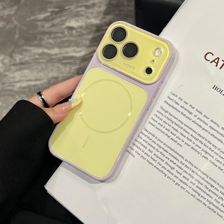 Ốp điện thoại vòng mỏng từ tính tương phản AG cửa sổ lớn thích hợp cho iPhone 13 14 15 16 17 Pro Max bao gồm tất cả vỏ silicon chống rơi